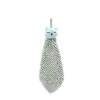 Hanging cartoon animal Chenille hand towels, Kanglewu children's household kitchen absorbent hand towels wholesale Item Picture